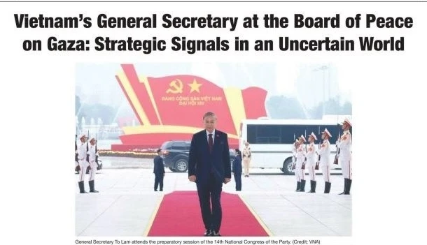 Bài viết đăng trên tờ Thời báo Washington số ra ngày 19/2. (Ảnh: TTXVN)