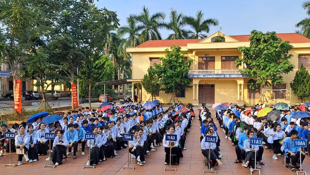 Học sinh của Trường Phổ thông dân tộc nội trú Hà Nội. (Ảnh Fanpage nhà trường)