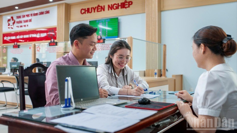 Giả định đăng ký kết hôn tại Trung tâm phục vụ hành chính công phường Thanh Khê.