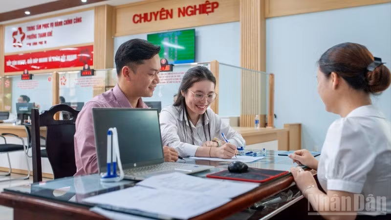 Giả định đăng ký kết hôn tại Trung tâm phục vụ hành chính công phường Thanh Khê.