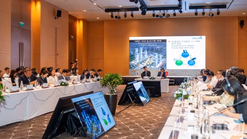 Quang cảnh Hội nghị “Gặp gỡ Hàn Quốc tại Đà Nẵng: Cơ hội tăng cường hợp tác giữa Đà Nẵng và các đối tác Hàn Quốc”.