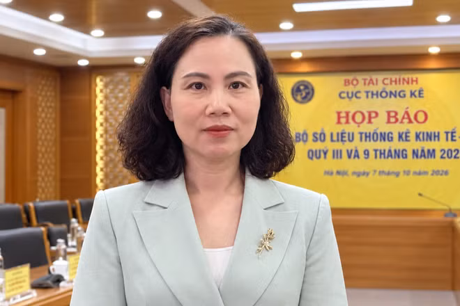 Bà Phí Thị Hương Nga, Trưởng ban Thống kê công nghiệp và xây dựng, Cục Thống kê. (Ảnh: PV)