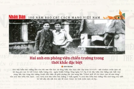 Hai anh em phóng viên chiến trường trong thời khắc đặc biệt