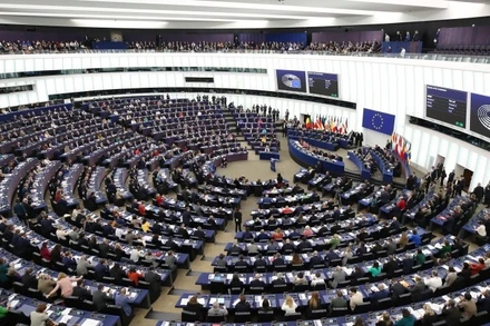 Toàn cảnh phiên họp Nghị viện châu Âu tại Strasbourg, Pháp. (Ảnh tư liệu: THX/TTXVN)