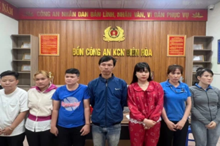 Các đối tượng bị bắt giữ liên quan đến vụ gây mất an ninh trật tự ở Khu công nghiệp Amata.