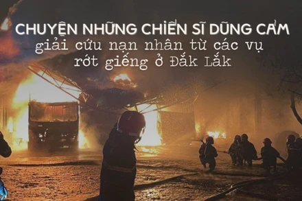 Chuyện những chiến sĩ dũng cảm giải cứu nạn nhân từ các vụ rớt giếng ở Đắk Lắk