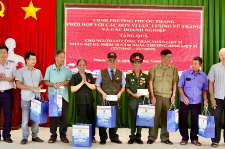 Bộ Tư lệnh Vùng Cảnh sát biển 3 thăm hỏi, tri ân các thương bệnh binh.