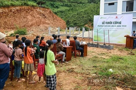 Hình ảnh một trong những cơ sở nhà tình thương được Quỹ Thiện Tâm (Tập đoàn Vingroup) hỗ trợ trao tặng cho một hộ nghèo, hoàn cảnh khó khăn, ngày 12/9/2024. (Ảnh: Báo Nhân Dân)