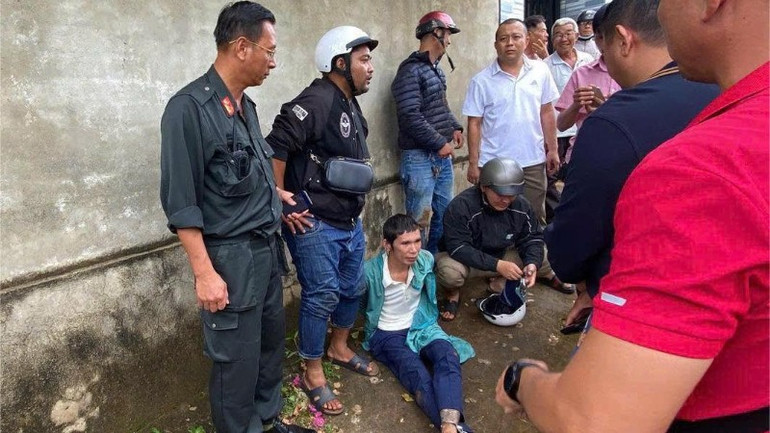 Đối tượng Nguyễn Nam Đại Thuận khi bị bắt giữ. img-0109-9382.jpg