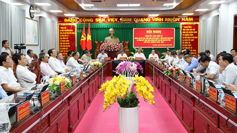 Hội nghị Tỉnh ủy Trà Vinh lần thứ 20. a1.jpg