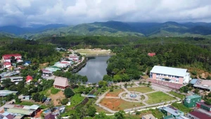 Một góc xã Đắk Pék, tỉnh Quảng Ngãi.