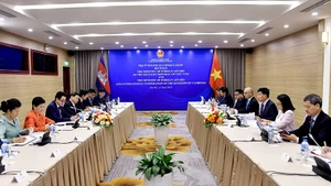 Quang cảnh phiên họp Tham khảo chính trị lần thứ 9 giữa hai Bộ Ngoại giao Việt Nam và Campuchia. (Ảnh: Báo Thế giới và Việt Nam)