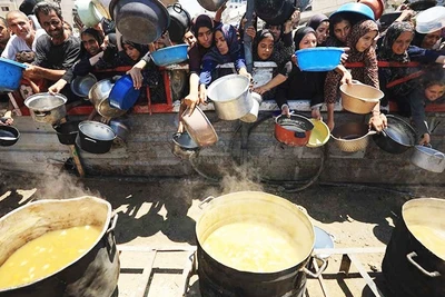 Phần lớn người dân Gaza đang trong cảnh thiếu ăn và suy dinh dưỡng. Ảnh: GETTYIMAGES