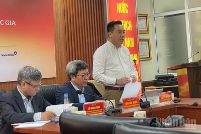 Ông Nguyễn Nguyên, Cục trưởng Cục trưởng Cục Xuất bản, In và Phát hành, Phó Chủ tịch Hội Xuất bản Việt Nam thông tin về Giải thưởng Sách Quốc gia lần thứ VIII.