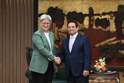 Thủ tướng Phạm Minh Chính và Bộ trưởng Ngoại giao Australia Penny Wong.