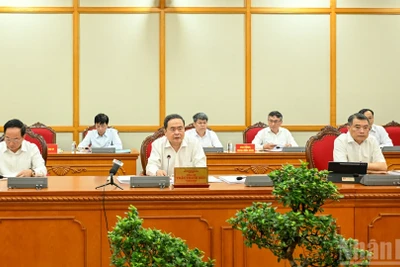 Chủ tịch Quốc hội Trần Thanh Mẫn chủ trì buổi làm việc.