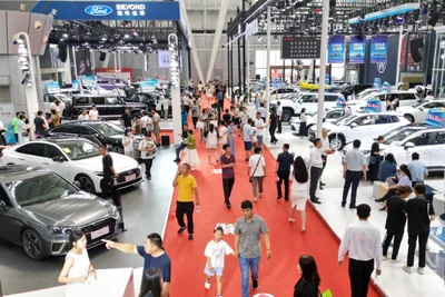 Triển lãm ô-tô quốc tế Cáp Nhĩ Tân lần thứ 27. (Ảnh: Tân Hoa xã)