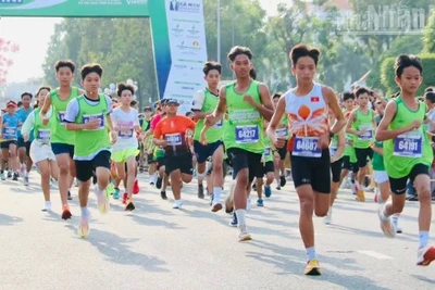 Các vận động viên thi tài.