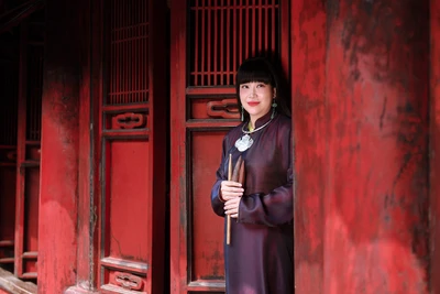 Nghệ sĩ Mai Tuyết Hoa. (Ảnh: Cao MinhTiến)