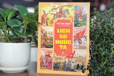 Cuốn sách “Lịch sử nước ta” của Chủ tịch Hồ Chí Minh. (Ảnh: Nhà xuất bản Kim Đồng)