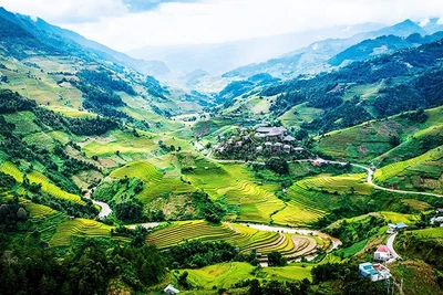 Ruộng bậc thang Mù Căng Chải, Lào Cai. (Ảnh THÀNH ĐẠT)
