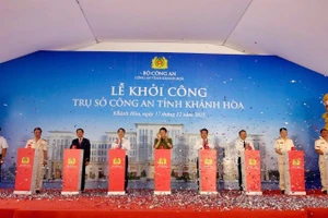 Lễ khởi công xây dựng trụ sở Công an tỉnh Khánh Hòa.