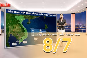 [Video] Dự báo thời tiết đêm nay và ngày mai ngày 8/7/2026: Bắc Bộ có mưa rào và dông nhiều nơi, Nam Bộ mưa dông rải rác vào chiều tối 