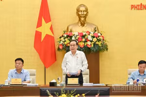 Chủ tịch Quốc hội Trần Thanh Mẫn phát biểu khai mạc phiên họp.