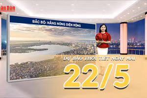 [Video] Dự báo thời tiết đêm nay và ngày mai 22/5/2026: Nắng nóng quay trở lại tại Bắc Bộ và Trung Bộ 