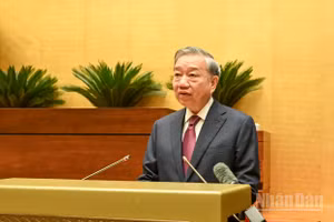 Tổng Bí thư, Chủ tịch nước Tô Lâm tại Kỳ họp thứ nhất Quốc hội khóa XVI (Ảnh: DUY LINH)