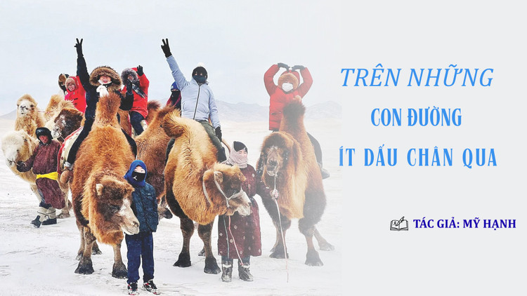 Du khách Việt trải nghiệm mùa đông Mông Cổ. (Ảnh: DIỆP ANH)