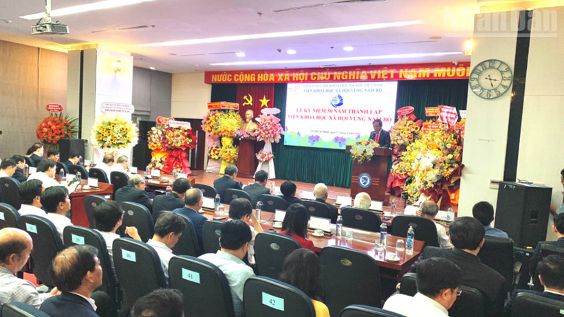 Lễ kỷ niệm 50 năm ngày thành lập Viện Khoa học xã hội vùng Nam Bộ. 