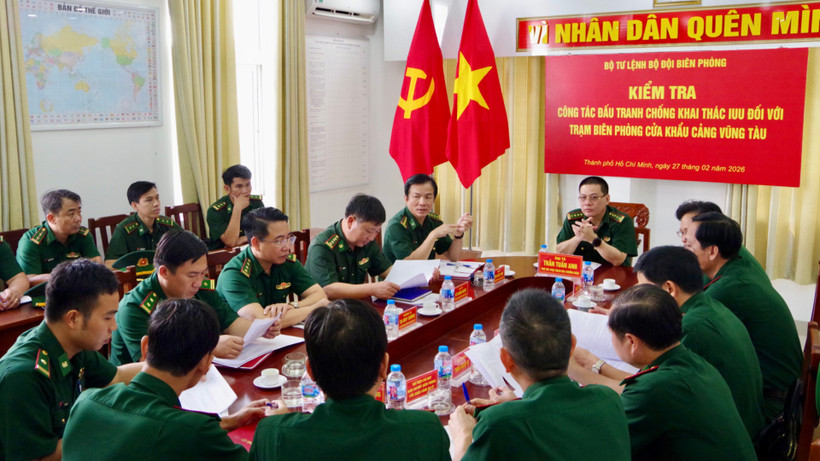 Quang cảnh buổi kiểm tra.