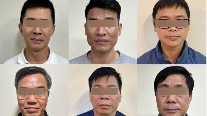 Bị cáo Nguyễn Duy Hưng và các đồng phạm trong vụ án.