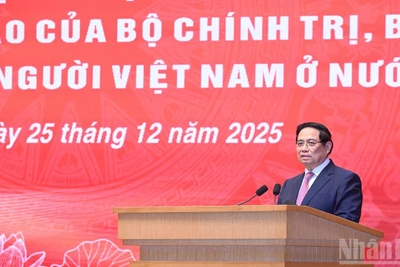 Thủ tướng Chính phủ Phạm Minh Chính phát biểu ý kiến tại hội nghị. (Ảnh: Trần Hải)