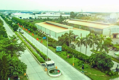 Khu công nghiệp sinh thái Nam Cầu Kiền (thành phố Hải Phòng). (Ảnh: HỒNG ĐIỆP)