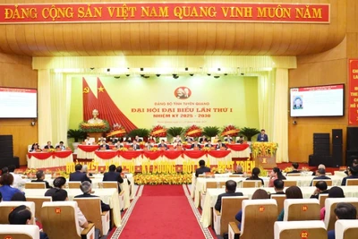 Đại hội đại biểu Đảng bộ tỉnh Tuyên Quang lần thứ I, nhiệm kỳ 2025-2030 họp phiên bế mạc.