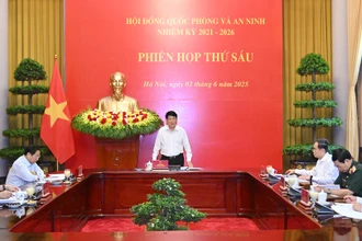 [Ảnh] Chủ tịch nước Lương Cường chủ trì Phiên họp thứ sáu Hội đồng Quốc phòng và An ninh nhiệm kỳ 2021-2026