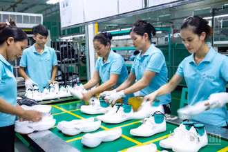 Gia công, sản xuất giày xuất khẩu tại Công ty TNHH Regis.