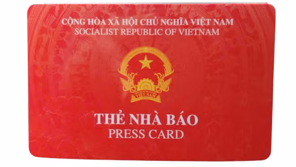 Mẫu thẻ nhà báo thời hạn 2026-2030.