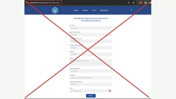 Cảnh báo lừa đảo đặt lịch làm việc với Bảo hiểm xã hội Việt Nam
