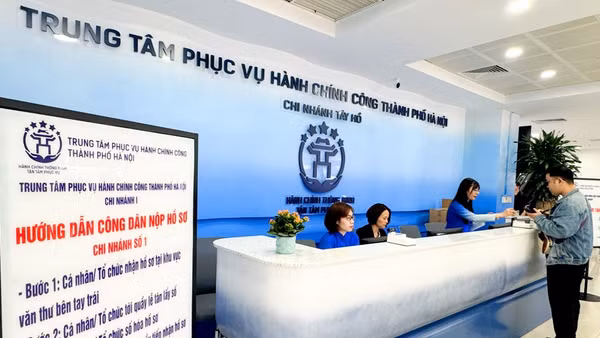 (Ảnh: Trung tâm Phục vụ hành chính công Hà Nội)