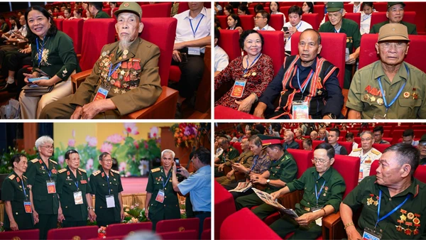Các đại biểu dự Gặp mặt người có công và nhân chứng lịch sử năm 2025, tháng 7/2025. (Ảnh minh họa THÀNH ĐẠT)