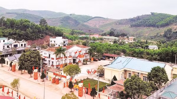 Một góc xã vùng cao Kỳ Thượng, Quảng Ninh. (Ảnh QUANG THỌ)