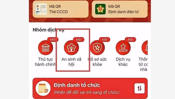 Hà Nội hướng dẫn tích hợp tài khoản hưởng an sinh xã hội trên VNeID 