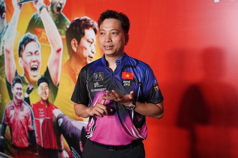 Nejlepší vietnamský hráč kulečníku Duong Quoc Hoang a řada hvězd se účastní mistrovství Hanoi Open Pool Championship 2025. mai08832.jpg