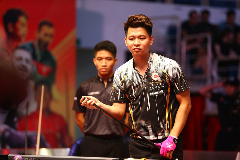 Dinh Chan Kiet is de enige Vietnamese speler die in de achtste finales van het Hanoi Open Pool Championship 2025 heeft deelgenomen. 394a7355.jpg