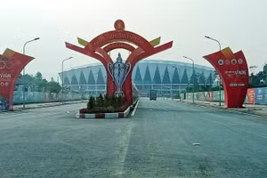 Sân vận động Thái Nguyên có thiết kế đẹp, được xây dựng hiện đại, đạt tiêu chuẩn quốc tế.