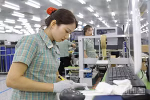 Dự án sản xuất thiết bị điện tử đáp ứng các tiêu chí, điều kiện được tỉnh Thái Nguyên hỗ trợ tối đa 5 tỷ đồng cho chi phí thiết kế, vật tư tiêu hao để sản xuất sản phẩm mẫu gửi đối tác thẩm định. (Ảnh THẾ BÌNH)