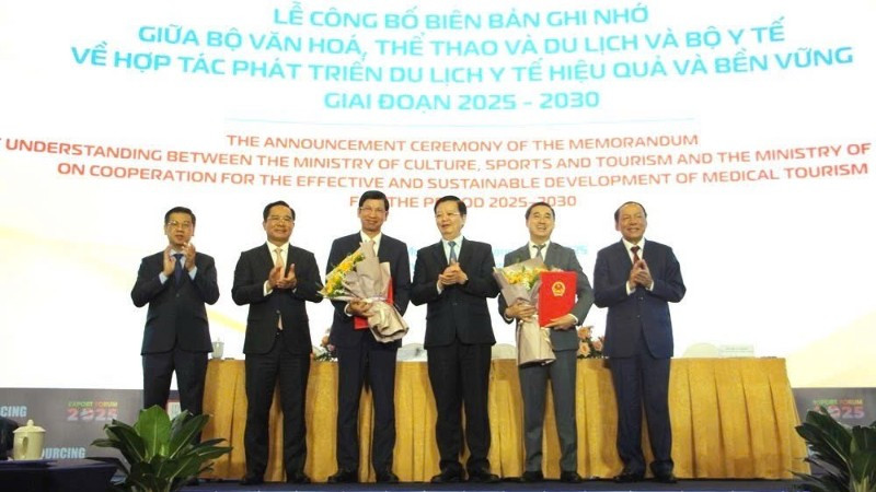 Lễ công bố biên bản ghi nhớ giữa Bộ Văn hóa, Thể thao và Du lịch và Bộ Y tế về hợp tác phát triển du lịch y tế hiệu quả và bền vững giai đoạn 2025-2030.